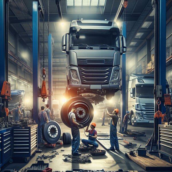 Установка подъемного механизма на бочку Volvo, Scania, Mercedes, Renault, DAF,