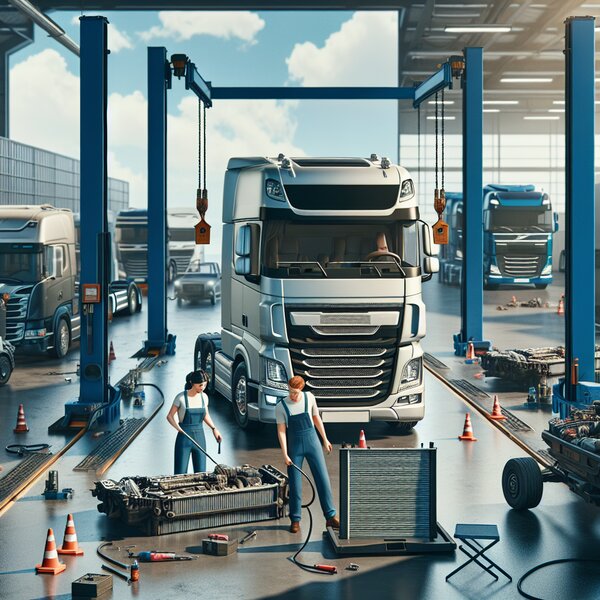 Снятие и установка радиатора для грузовиков Volvo, Scania, Mercedes, Renault,