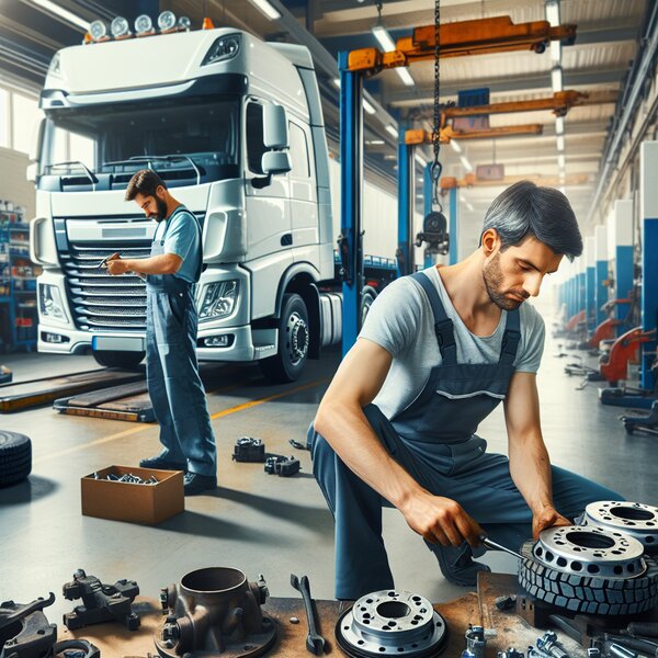 Услуги по снятию и установке суппорта (2 шт) для грузовиков Volvo, Scania,