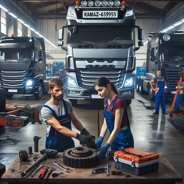 Замена сцепления на КАМАЗ-65955: профессионально и быстро