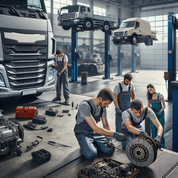 Замена сцепления для грузовика Sitrak C7H 8×4 (22–26 куб.м): надежный сервис и