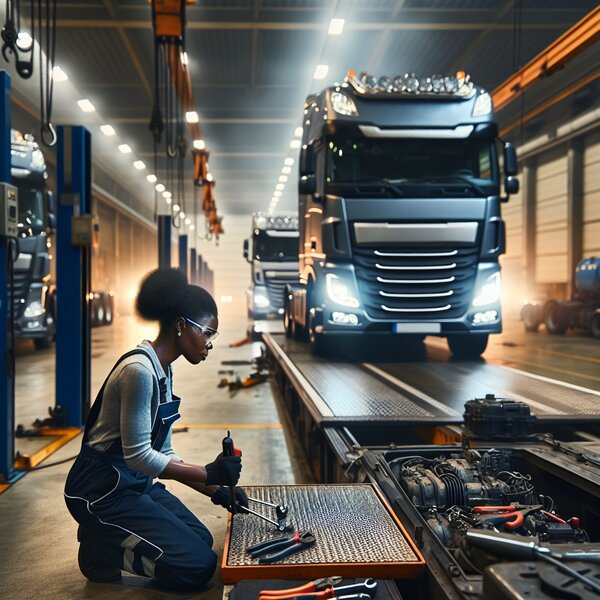 Замена площадки осушителя Volvo, Scania, Mercedes, Renault и других грузовиков