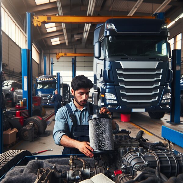 Замена фильтра центрифуги для грузовиков Volvo, Scania, Mercedes, Renault, DAF,