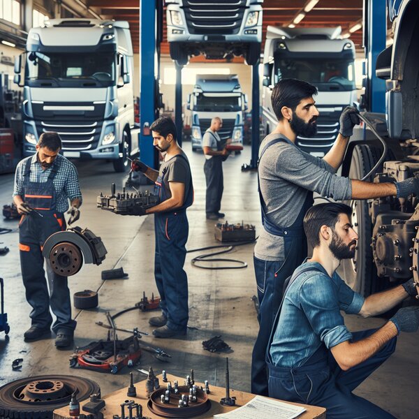 Замена тормозного шланга для грузовиков Volvo, Scania, Mercedes, Renault, DAF,