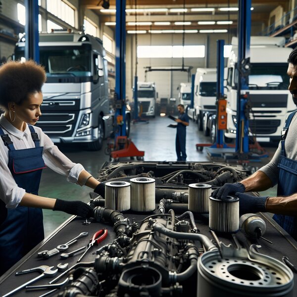 Замена топливного фильтра на Volvo, Scania, Mercedes, Renault и другие марки