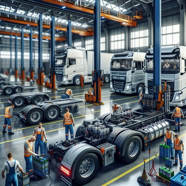 Замена энергоаккумулятора для Volvo, Scania, Mercedes, Renault, DAF, Камаз, МАЗ