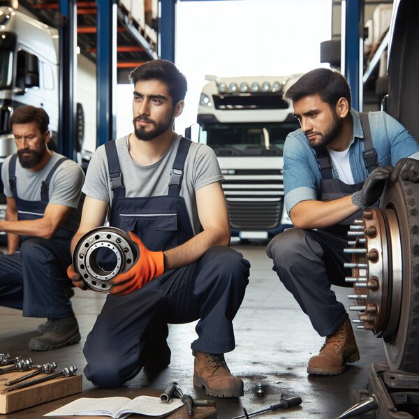 Замена подшипников поворотного кулака для Volvo, Scania, Mercedes, Renault, DAF