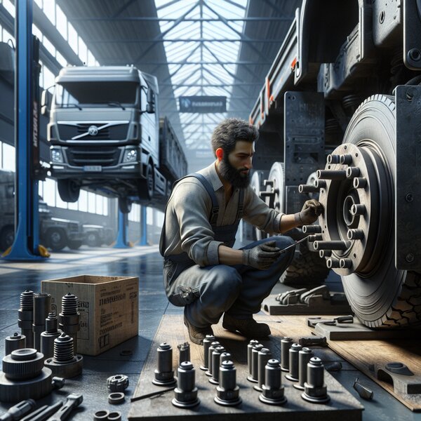 Ремонт суппортов (втулки, пальцы 5шт) для Volvo, Scania, Mercedes, Renault, DAF