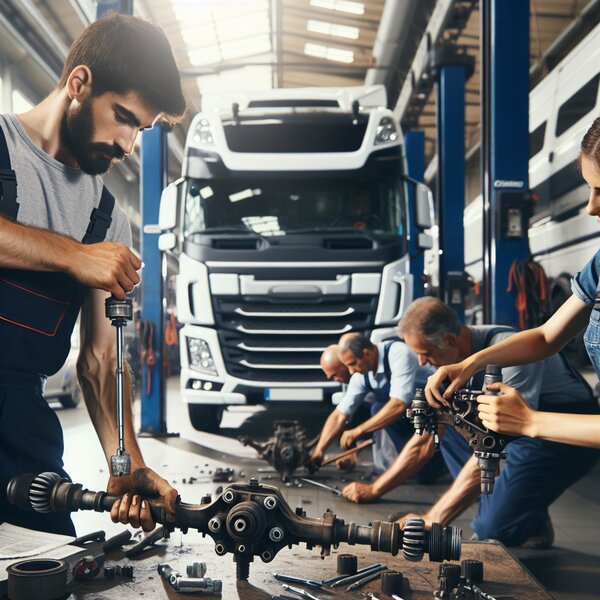 Снятие и установка рулевой тяги для грузовиков Volvo, Scania, Mercedes, Renault