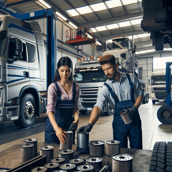 Профессиональная замена масляного фильтра для Volvo, Scania, Mercedes, Renault,